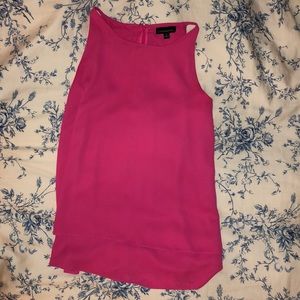 NWOT Cynthia Rowley Pink Silky Tank Top